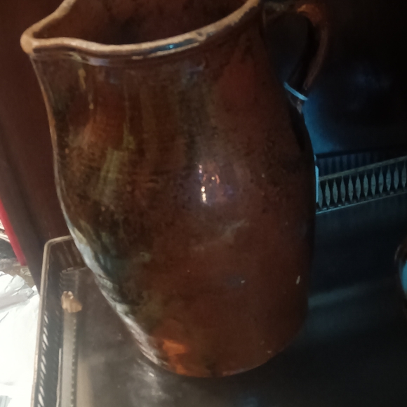 Art | Rustic Brown Ceramic Pitcher | Poshmark